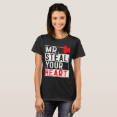 Mr Steal Your Heart For Boys Toddlers Valentine's  T-Shirt (Vorne ganz)