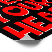 Mr Steal Your Heart Funny Valentines Day Boys Men Poster (Ecke)