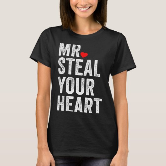 Mr. Steal Your Heart Funny Valentines Day Men’s T-Shirt (Vorderseite)