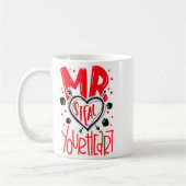 Mr Steal Your Heart Valentines Day Matching Coupl Kaffeetasse (Links)