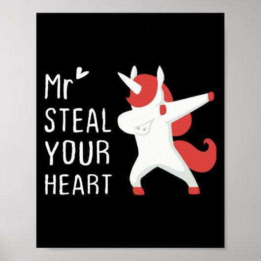 Mr Steal Your Heart Valentines Day V Day Boys Unic Poster (Vorne)