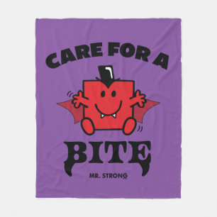 Mr. Strong care for a Bite Halloween Fleecedecke