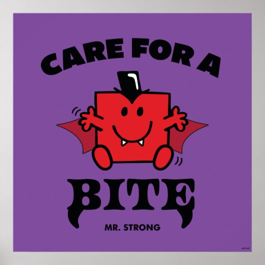 Mr. Strong care for a Bite Halloween Poster (Vorne)