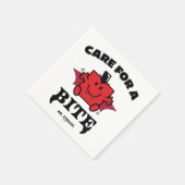 Mr. Strong care for a Bite Halloween Serviette (Ecke)