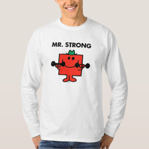 Mr. Strong   Lifting Weights T-Shirt