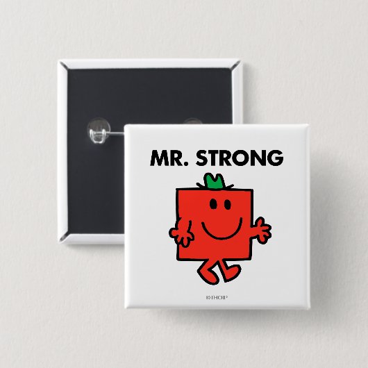 Mr Strong Waving Hello Button (Vorne & Hinten)