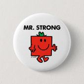 Mr Strong Waving Hello Button (Vorderseite)