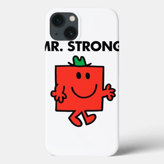 Mr Strong Waving Hello Case-Mate iPhone Hülle (Rückseite)