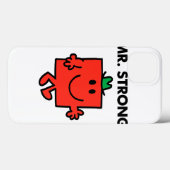Mr Strong Waving Hello Case-Mate iPhone Hülle (Rückseite (Horizontal))