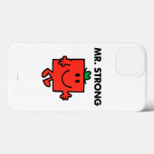 Mr Strong Waving Hello Case-Mate iPhone Hülle (Rückseite (Horizontal))