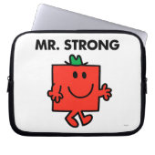 Mr Strong Waving Hello Laptopschutzhülle (Vorderseite)