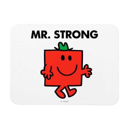 Mr Strong Waving Hello Magnet (Horizontal)