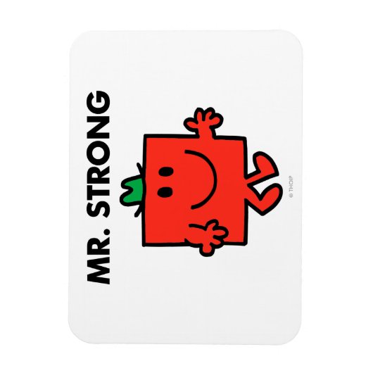 Mr Strong Waving Hello Magnet (Vertikal)