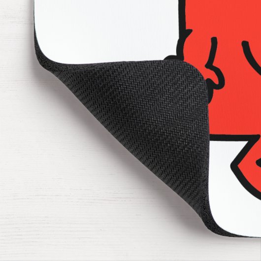 Mr Strong Waving Hello Mousepad (Ecke)