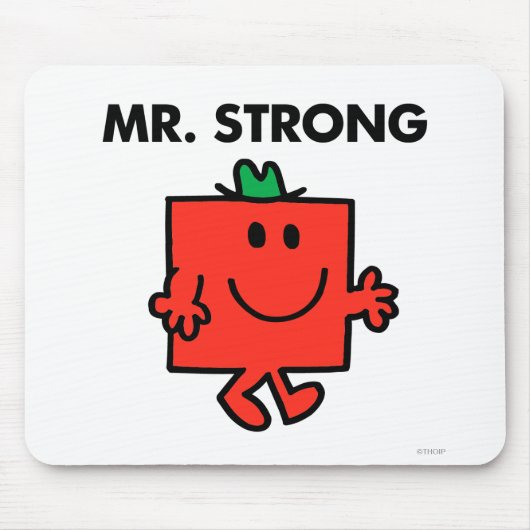 Mr Strong Waving Hello Mousepad (Vorne)