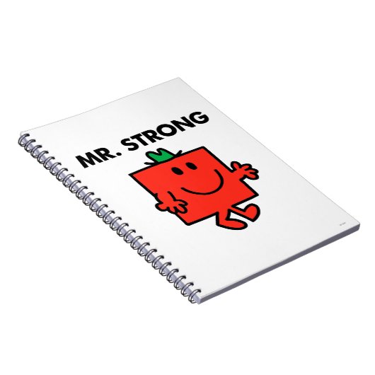 Mr Strong Waving Hello Notizblock (Rechte Seite)