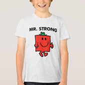 Mr Strong Waving Hello Tri-Blend Shirt (Vorderseite)