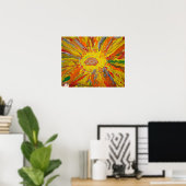 "Mr Sun" von Candy Waters Autism Artist Poster (Heimbüro)