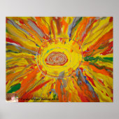 "Mr Sun" von Candy Waters Autism Artist Poster (Vorne)