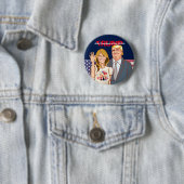 Mr. Trump & Mrs.Melania.pence.President of theU.S. Button (Beispiel)