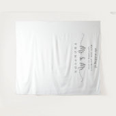 Mr. und Mr. Script Gay Wedding Foto Hintergrund Wandteppich (Vorderseite (Horizontal))