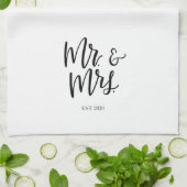 Mr. und Mrs.2020 Geschirrtuch (Gefaltet)