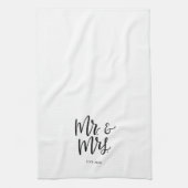 Mr. und Mrs.2020 Geschirrtuch (Vertikal)