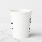 Mr. und Mrs. Ampersand Custom Nachname Paper Cup Pappbecher (Links)
