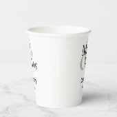Mr. und Mrs. Ampersand Custom Nachname Paper Cup Pappbecher (Rechts)
