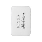 Mr. und Mrs. Badmatte für Hochzeitskinder Badematte (Vorderseite Vertikal)