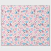 Mr. und Mrs. Balloons Wedding Party Geschenk nahtl Geschenkpapier (Flach)