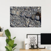 Mr. und Mrs. Beach Rocks im Bar Harbour Poster (Heimbüro)