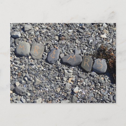 Mr. und Mrs. Beach Rocks im Bar Harbour Postkarte (Vorderseite)