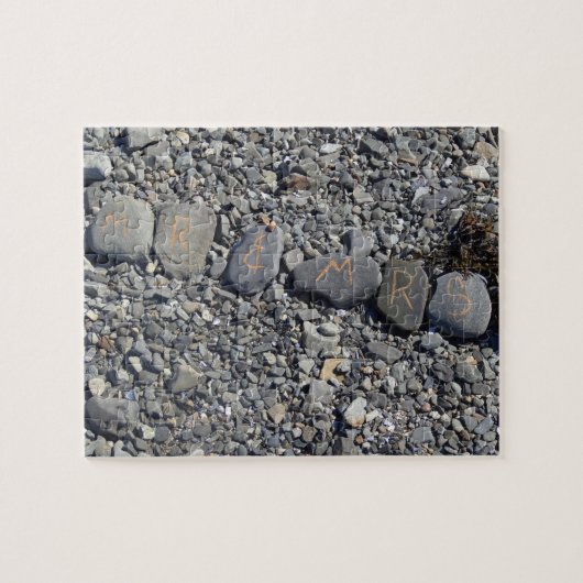 Mr. und Mrs. Beach Rocks im Bar Harbour Puzzle (Horizontal)