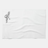 Mr. und Mrs. Classy Black Handtuch (Horizontal)