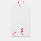 Mr. und Mrs. Claus Baking Cookies Custom Christmas Geschenkanhänger (Rückseite)