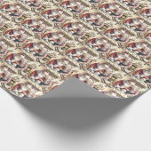 Mr. und Mrs. Claus Baking Cookies Custom Christmas Geschenkpapier (Ecke)