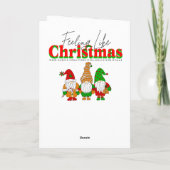 Mr. und Mrs. Claus Baking Cookies Custom Christmas Karte (Rückseite)