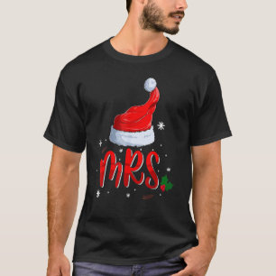 Mr. und Mrs. Claus Couples Matching Christmas Paja T-Shirt