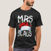 Mr. und Mrs. Claus Couples Matching Christmas Paja T-Shirt (Vorderseite)