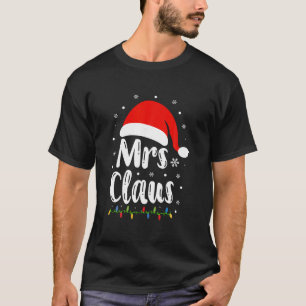 Mr. und Mrs. Claus Couples Matching Christmas Paja T-Shirt