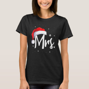 Mr. und Mrs. Claus Couples Matching Christmas Paja T-Shirt
