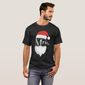 Mr. und Mrs. Claus Paples Matching Christmas Pajam T-Shirt (Vorne ganz)