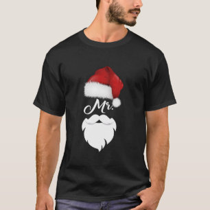 Mr. und Mrs. Claus Weihnachtspaare Matching Santa T-Shirt