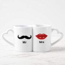 Mr. und Mrs Coffee Tasse Set