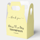 Mr und Mrs Elegant Einfach | Blassgelb Geschenkschachtel (Geöffnet)