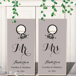 Mr. und Mrs. elegante Taupe