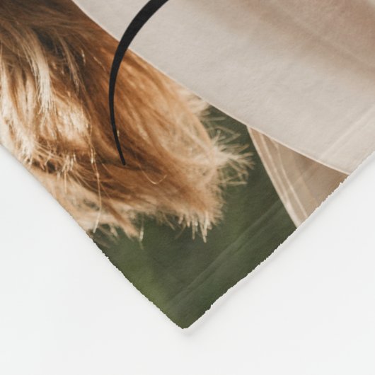 Mr. und Mrs. Foto Collage Wedding Fleecedecke (Ecke)