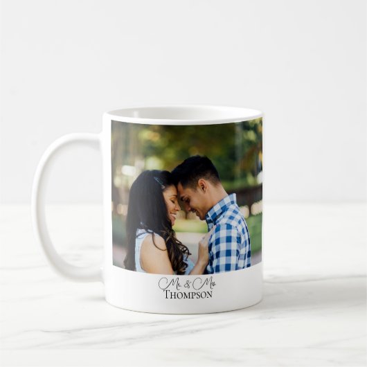 Mr. und Mrs. Foto Kaffeetasse (Links)