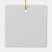 Mr. und Mrs. Foto, unsere ersten Weihnachten Keramikornament (Rückseite)